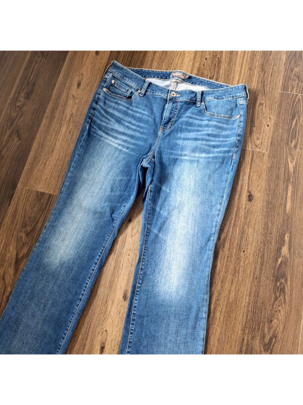 💙 Torrid Tall Mid Rise Slim Boot Vintage Stretch Jeans Size 18T Cowgirl Country - Picture 3 of 8